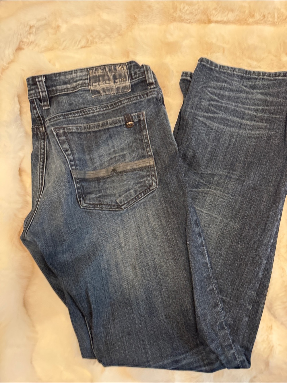 Buffalo David Bitton Men's Blue Straight Jeans